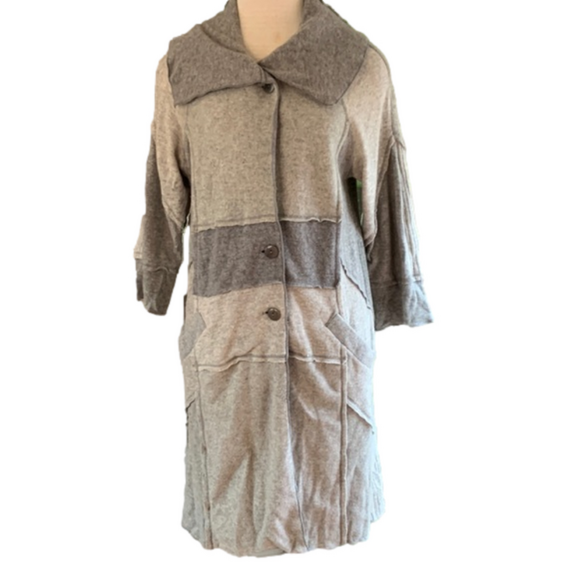 Burning Torch medium cashmere longer length sweater jacket - Picture 1 of 9